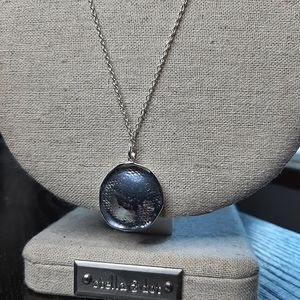 Stella & Dot silver pendant necklace versatile